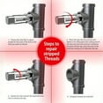 thumbnail image 3 of HLONK 5pcs NPT Pipe Tap Set | Sizes Include 1/8  1/4  3/8  1/2 and 3/4 Pipe Taps with Storage Box for Cleaning Re-thread Damaged Jam Pipe Threads, 3 of 7