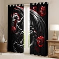 thumbnail image 2 of Castle Fairy Magical Dragon Black Out Curtains,Gothic Curtains Pack of 2 (42x63 Each), 2 of 6