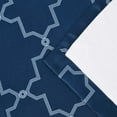 thumbnail image 6 of BNM Vintage Trellis Blackout Curtains, Set of 2, 26" x 84", Navy Blue, 6 of 6