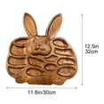 thumbnail image 3 of SBYOJLPB Easter Bunny Wooden Cooked Food Tray, 3 of 5