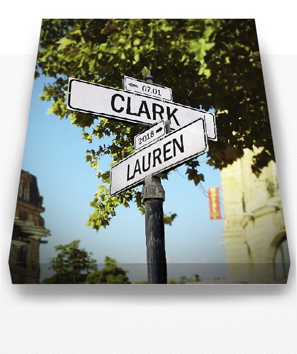 Personalised Street Signs For Anniversary