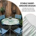 thumbnail image 2 of Ombre Green Boho Round Tablecloth for 45-54 Inch Tables,Fitted Table Cover with Elastic Edge,Multicolored Tie Dye Abstract Art Waterproof Outdoor Table Cloth Protector for Patio Garden Dinner Picnic, 2 of 9