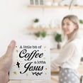 thumbnail image 6 of Zomyto 7x7 In Funny A Little Bit of Coffee A lotta Jesus Wooden Box Sign Rustic Coffee Sign, 6 of 6