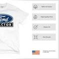 thumbnail image 6 of Ford Tractor Logo Blue T-shirt Vintage Farm Rustic Classic Brand Heritage Retro Life Agricultural Field Men's Tee, 6 of 7
