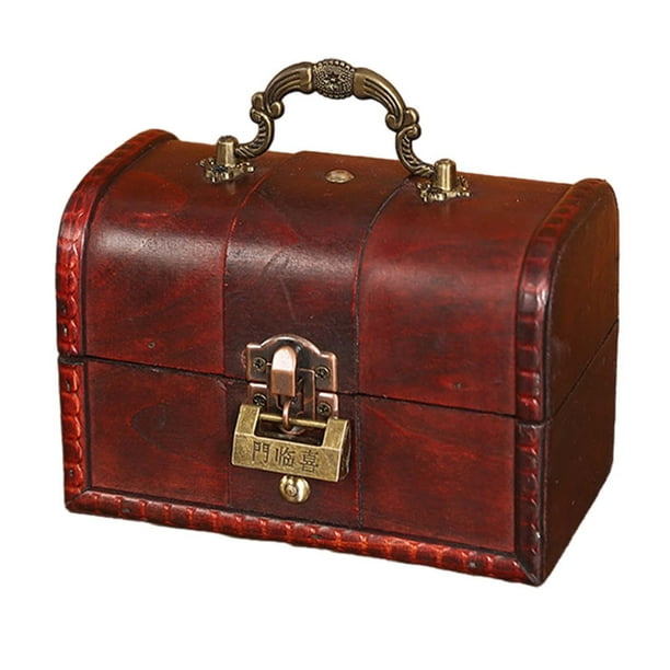 Joyero, vitrina de joyería, joyero de viaje portátil rectangular de escritorio Estilo C