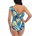 thumbnail image 5 of Honeii Hawaiian Style for women's one-piece swimsuit featuring a chic one-shoulder design experience elegance and style in the water-Small, 5 of 6