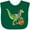 Green, variant on Inktastic Trick or Treat Franken-Raptor Boys or Girls Baby Bib