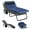 Black Lounge Chair+Blue Cushion, variant on MOPHOTO Folding Camping Cot, Adjustable 4-Position Adults Reclining Folding Chaise with Pillow & Mattress,Portable Folding Lounge Chair，Patio Lounge Chairs with Cushion