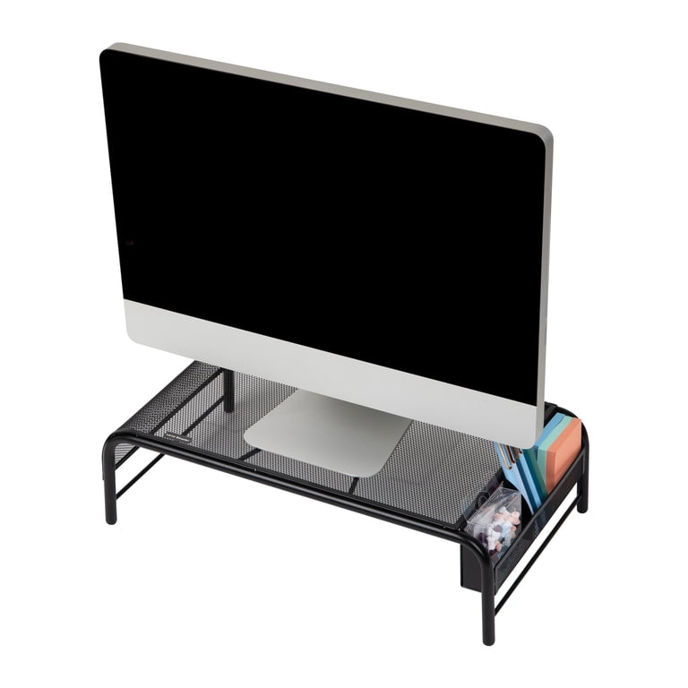 Metal Mesh Monitor Stand, Black photo 6