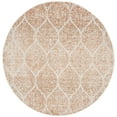 thumbnail image 4 of SAFAVIEH Madison Leighton Geometric Area Rug, Cream/Orange, 5'3" x 5'3" Round, 4 of 10