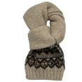 thumbnail image 4 of Christmas Gifts Scarf for Women Casual Trendy Lightweight Knitted Cashmere Soft Winter Scarves Beige, 4 of 4