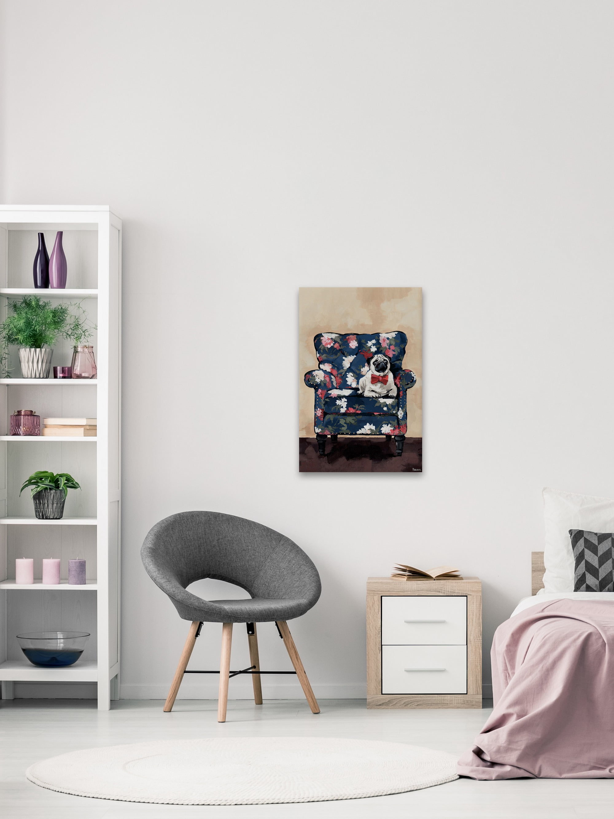 Parvez Taj Sitting Pretty Canvas Wall Art