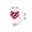 Heart-1, variant on hulanddfd Valentine's Day Straws Stopper, 1.18" Heart Shaped Straws Cover Reusable Straws Toppers for Drink Cups Gifts for Valentine's Day