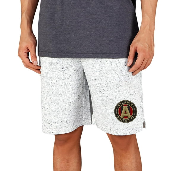 Men's Concepts Sport White/Charcoal Atlanta United FC Throttle Knit Jam Shorts