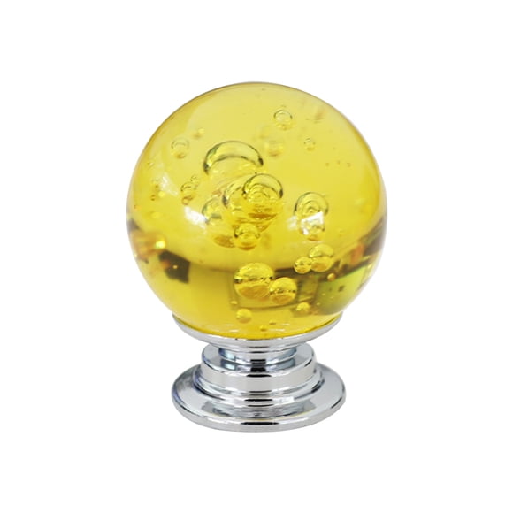 Amdohai Door Handle Knob Drawer Pulls Furniture Handle 30mm Crystal Glass Aluminum