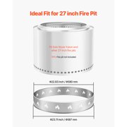 VEVOR Fire Pit Stand for Solo Stove Bonfire,27 Inch Smokeless Fire Pit Ring,Stainless Steel Fireplace Stove Ranger Support Frame Accessory, Portable Outdoor Camping Holder Tools for Fireplace