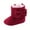 Red, variant on AnuirheiH Winter Toddler Baby Boys Girls Bow Thicken Velvet Snow Boots