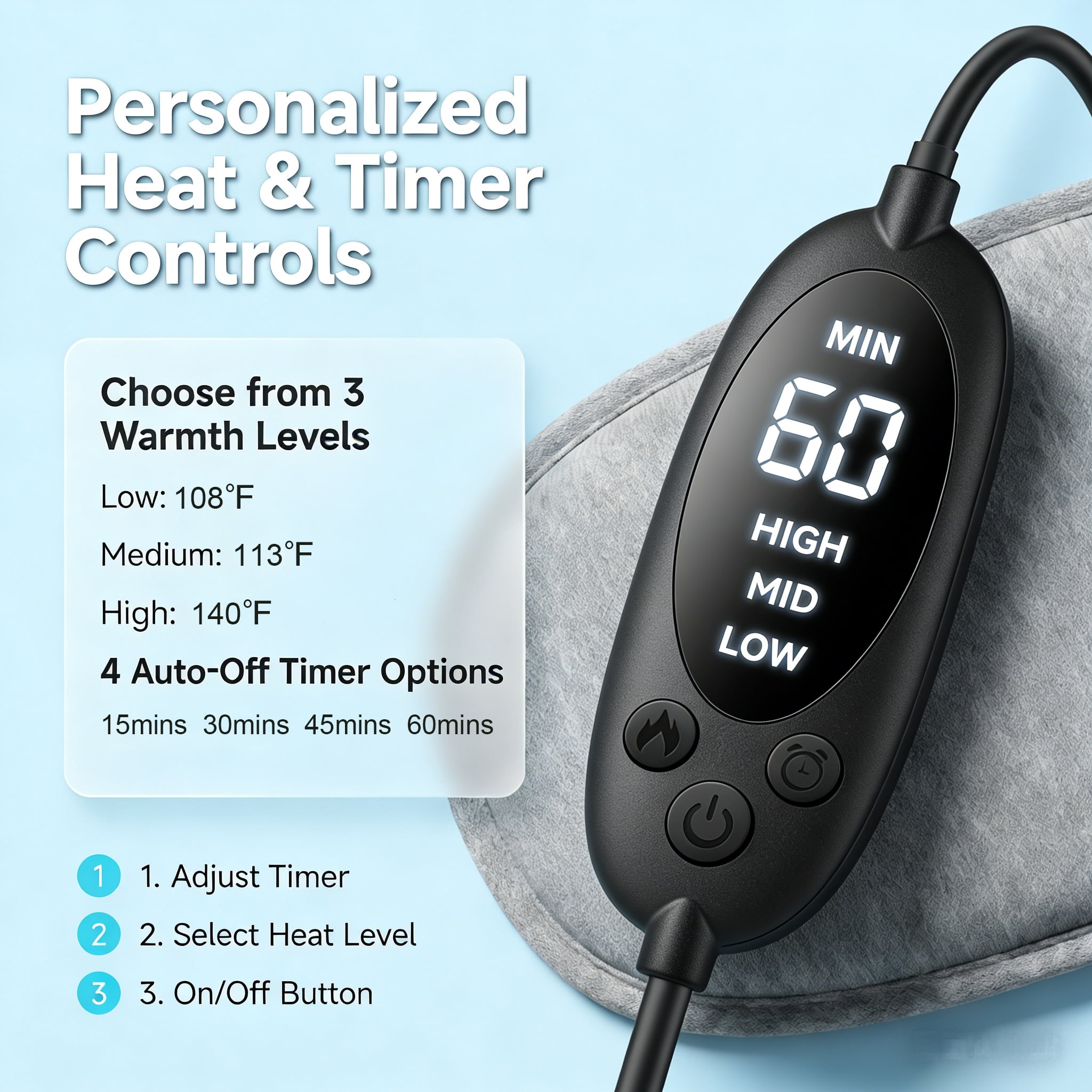 Heated Eye Mask for Dry Eyes, Relaxing Warm Compress for Tired Eyes, Puffy Eyes, and Sleep