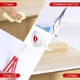 thumbnail image 5 of Duslogis Peel and Paste Molding Strip, 0.79 in x 10 Ft Wall Corner Protectors Crown Molding Peel and Stick Strip, Self Adhesive Molding for Walls Edge Corner Ceiling, White, 5 of 7