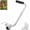 Silver, variant on Weed Eater Handle Extension, Ergonomic Adjustable Grip Support Attachment for String Trimmer, Wacker & Edger, Back Saver for Lawn Care Accessories, Universal Straight Shaft Fit (Silver)