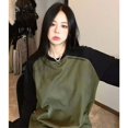 thumbnail image 2 of -Sudadera con capucha de estilo coreano Harajuku para mujer, suéter de gran tamaño, sudaderas estéticas Vintage, ropa de manga larga, 2 of 5