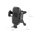 thumbnail image 3 of HAOANCar Air Vent Phone Mount - Safe & Non-obstructive View  Heat & Cold Dispersion for Optimal Phone Temperature  Secure Elastic Socket Lock  Damping Silicone Clamp for Scratch-free Grip, 3 of 7