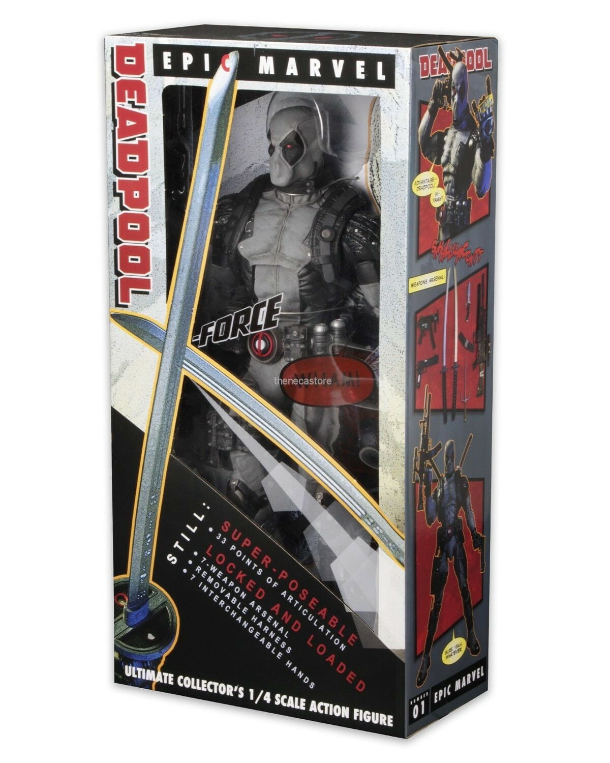 Marvel Classics – 1/4 Scale Action Figure – X-Force Deadpool - NECA
