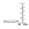 thumbnail image 4 of 10k White Gold Diamond Stackable Wedding Band (1/8 cttw, I-J Color, I2-I3 Clarity), 4 of 6