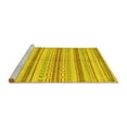 thumbnail image 2 of Ahgly Company Machine Washable Indoor Rectangle Abstract Yellow Modern Area Rugs, 2' x 3', 2 of 4