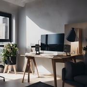 مكبرات صوت كمبيوتر Kanto ORA 100W تعمل بالطاقة مع بلوتوث 5.0 وإدخال USB-C | ثنائي مضخم | 100 هرتز كروس أوفر | صوت جودة مرجعي | زوج | أسود