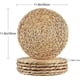 thumbnail image 2 of 6 manteles individuales redondos de jacinto de agua de 30 cm, manteles individuales hechos a mano de alta calidad, manteles individuales resistentes al calor, manteles individuales, 2 of 5