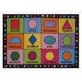 thumbnail image 1 of Fun Rugs Rectangle Multi-Colored Shapes  Nylon Kids Rug, 1 of 2