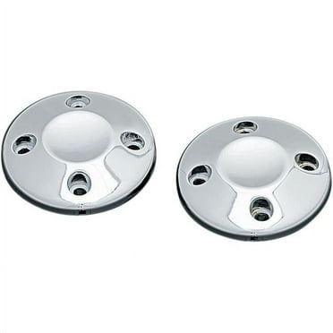 Kuryakyn 6244 Motorcycle Accent Accessory: Handlebar ISO Grip End Caps, Chr