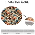thumbnail image 6 of Pioneer Flower Floral Print Pattern Round Fitted Tablecloth with Elastic Edge,Dining Table Cover Waterproof,Outdoor Round Tablecloth for Camping,Dining,Indoor and Outdoor, 6 of 7