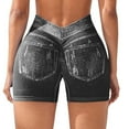 thumbnail image 6 of Jean Shorts for Women High Waisted Stretchy Slim Fit Sexy Pull On Jorts Casual Denim Shorts, 6 of 9