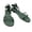 Green, variant on Comfortable Summer Sandals Strappy Tie Up for Women Open Toe Flat with Ankle Wrap Perfect for Casual Dressy Beach Vacation Walking Cute Shoes