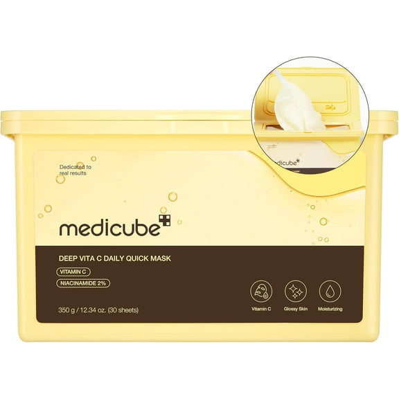 Medicube Deep Vita C Daily Quick Masks 350g 12.34 oz. (30 sheets)