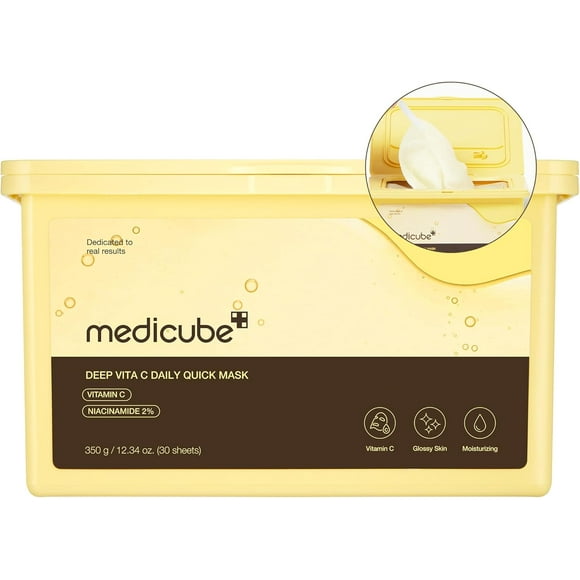 Medicube Masques Quotidiens Rapides Deep Vita C 350 g 12,34 oz (30 Feuilles)