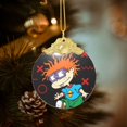 thumbnail image 2 of Rugrats Christmas Ornament Glass Round Pendant Christmas Hanging Decor Ornament Holiday Xmas Decorations Christmas Tree Ornaments Gold, 2 of 8