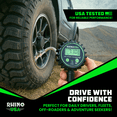 thumbnail image 2 of Rhino USA Tire Inflator with Pressure Gauge (0-200 PSI) - ANSI B40.1 Accurate, Large 2" Glow Dial, 2 of 7