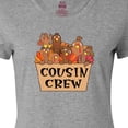thumbnail image 4 of Inktastic Cousin Crew Cute Turkey Family Women's T-Shirt, 4 of 5