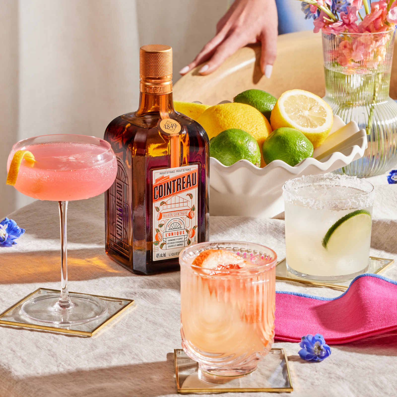 Cointreau Orange Liqueur Triple Sec, 750 ml Single Glass Bottle, 40% ABV