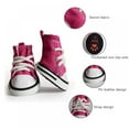 thumbnail image 4 of Pet Dog Shoes, Puppy Canvas Sport Shoes Sneaker Boots, Non Slip Causal Shoes Dog Paw Protective Cover for Outdoor Walking, Sports and Hot Pavement, 4pcs, 4 of 5