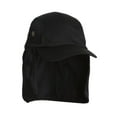 thumbnail image 2 of Top Headwear Vacationer Flap Hat With Full Neck Cover - Black, 2 of 2
