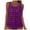 Purple, variant on Kogui Womens Swim Top Swimwear Top Only Tummy Control Bathing Suit Top No Bottom (Mint Green,L)