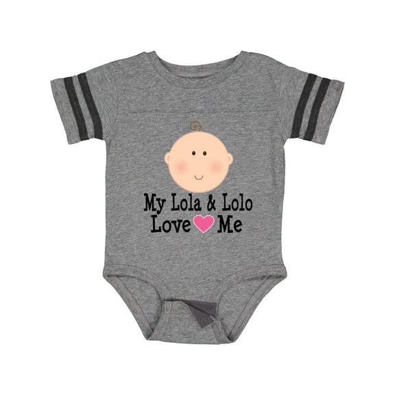 Inktastic My Lola and Lolo Love Me Girls Baby Bodysuit