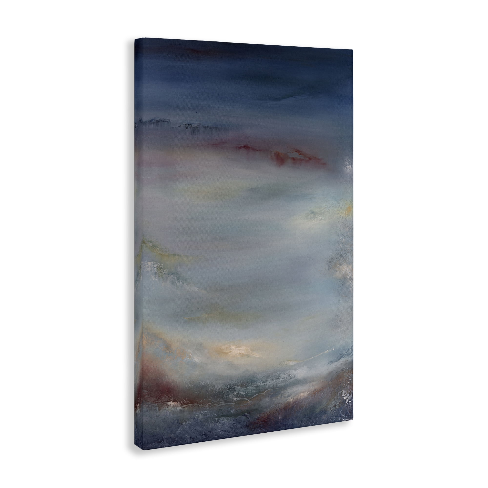 Stupell Industries Coral Underwater Impression Abstract Painting Wrapped Canvas Art Print Wall Art, 16 x 24