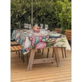 thumbnail image 2 of Easter Gnomes Outdoor Tablecloth - 54x80 Inch Rectangle Dining Table Cover, Colorful Eggs Bunny Ears Flowers Leaves Branch Waterproof Outdoor Table Cloth with Umbrella Hole & Zipper for Picnic/Patio, 2 of 7