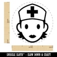 thumbnail image 2 of Occupation Medical Nurse Woman Icon Rubber Stamp for Scrapbooking Crafting Stamping - Medium 1 Inch, 2 of 7