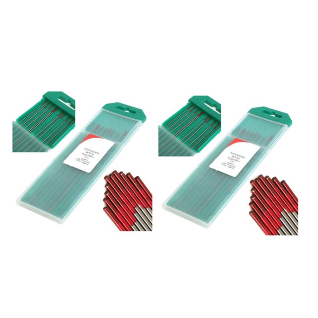 20Pcs WT20 Tungsten 2% Punta Lanthanated TIG Electrodos de Soldadura 150mm / 6 Pulgadas